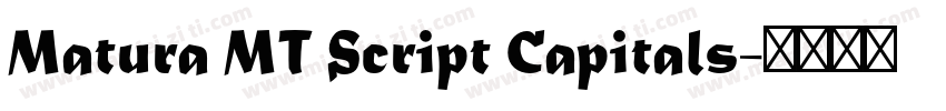 Matura MT Script Capitals字体转换